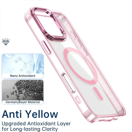 For iPhone 16 Pro Max Case Compatible with MagSafe Camera Kickstand Clear Acrylic Phone Cover