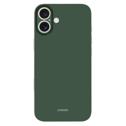 KZDOO Air Skin Series for iPhone 16 Plus Case Frosted Back Ultra Thin PP Phone Cover - Green