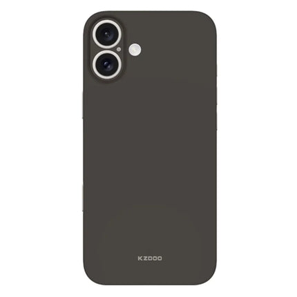 KZDOO Air Skin Series for iPhone 16 Plus Case Frosted Back Ultra Thin PP Phone Cover - Grey