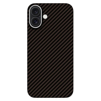 KZDOO For iPhone 16 Case Aramid Fiber Phone Cover Support Wireless Charging - Brown