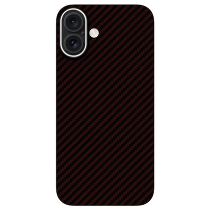 KZDOO For iPhone 16 Plus Case Aramid Fiber Phone Cover Support Wireless Charging - Red
