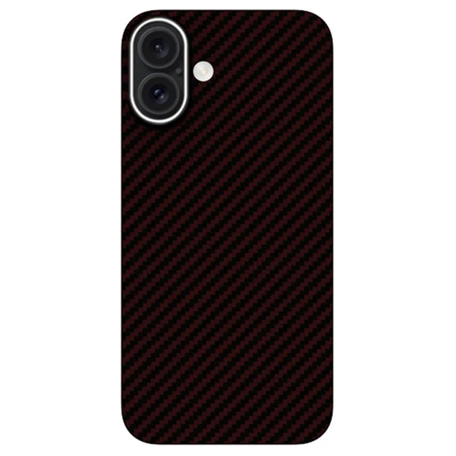 KZDOO For iPhone 16 Plus Case Aramid Fiber Phone Cover Support Wireless Charging - Red