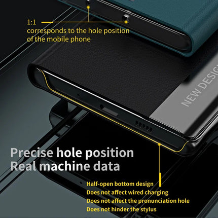For Samsung Galaxy A06 Case Anti-Drop Leather Phone Cover with Stand