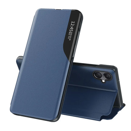 For Samsung Galaxy A06 Case View Window Full Protection Leather Phone Cover - Sapphire