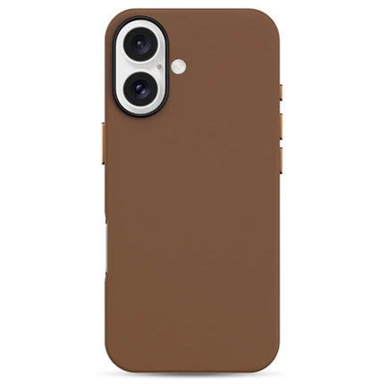 KZDOO For iPhone 16 Plus Case Compatible with MagSafe PU+PC Shockproof Phone Cover - Brown