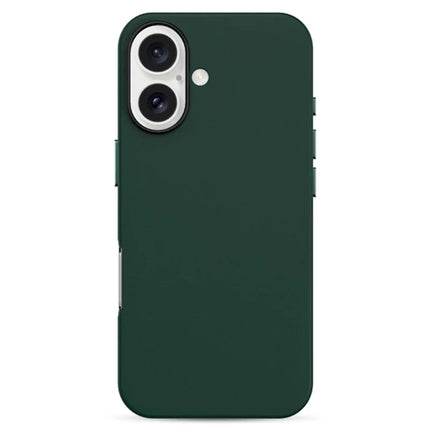 KZDOO For iPhone 16 Case Compatible with MagSafe PU+PC Shockproof Phone Cover - Green