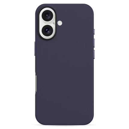 KZDOO For iPhone 16 Case Compatible with MagSafe PU+PC Shockproof Phone Cover - Dark Purple