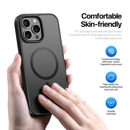 ShopCaseCart DUX DUCIS Yind Series For iPhone 15 Pro Max Matte Case Compatible with MagSafe PC+TPU Phone Cover