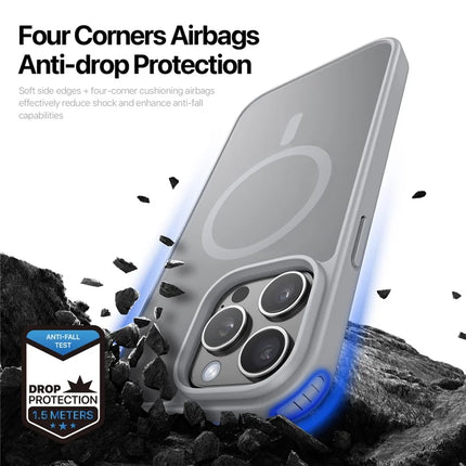 ShopCaseCart DUX DUCIS Yind Series For iPhone 15 Pro Max Matte Case Compatible with MagSafe PC+TPU Phone Cover