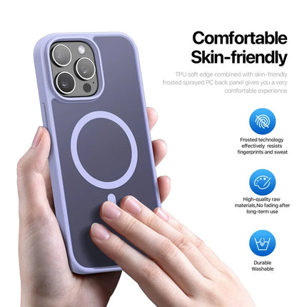 ShopCaseCart DUX DUCIS Yind Series For iPhone 15 Pro Max Matte Case Compatible with MagSafe PC+TPU Phone Cover