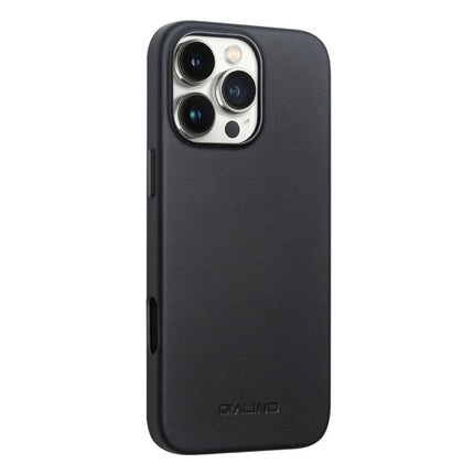QIALINO For iPhone 16 Pro Max Case PC+Silicone Phone Cover Compatible with MagSafe