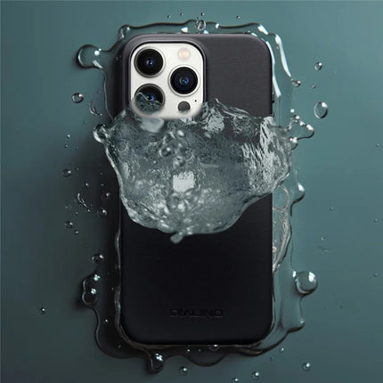 QIALINO For iPhone 16 Pro Max Case PC+Silicone Phone Cover Compatible with MagSafe
