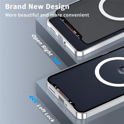 Magic Shield Magnetic Series for Motorola Edge (2024) 5G Case Metal+TPU Phone Cover with Lens Guard