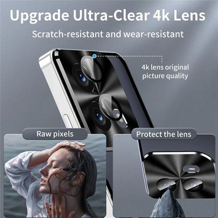 Magic Shield Magnetic Series for Motorola Edge (2024) 5G Case Metal+TPU Phone Cover with Lens Guard