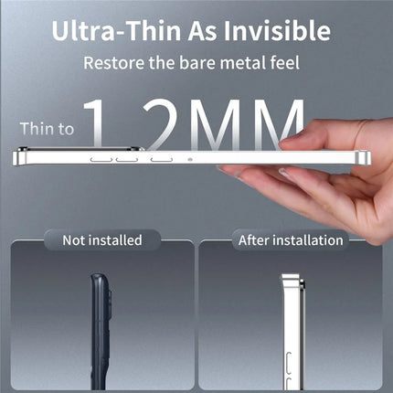 Magic Shield Magnetic Series for Motorola Edge (2024) 5G Case Metal+TPU Phone Cover with Lens Guard
