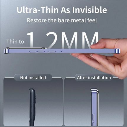 Magic Shield Magnetic Series for Motorola Edge (2024) 5G Case Metal+TPU Phone Cover with Lens Guard