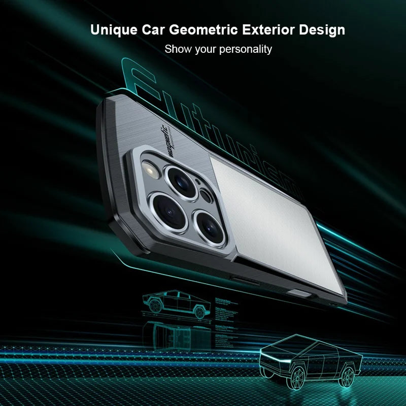 ShopCaseCart Premium Durable iPhone 16 Protective cover Acrylic + TPU Scratch Resistant Back Guard