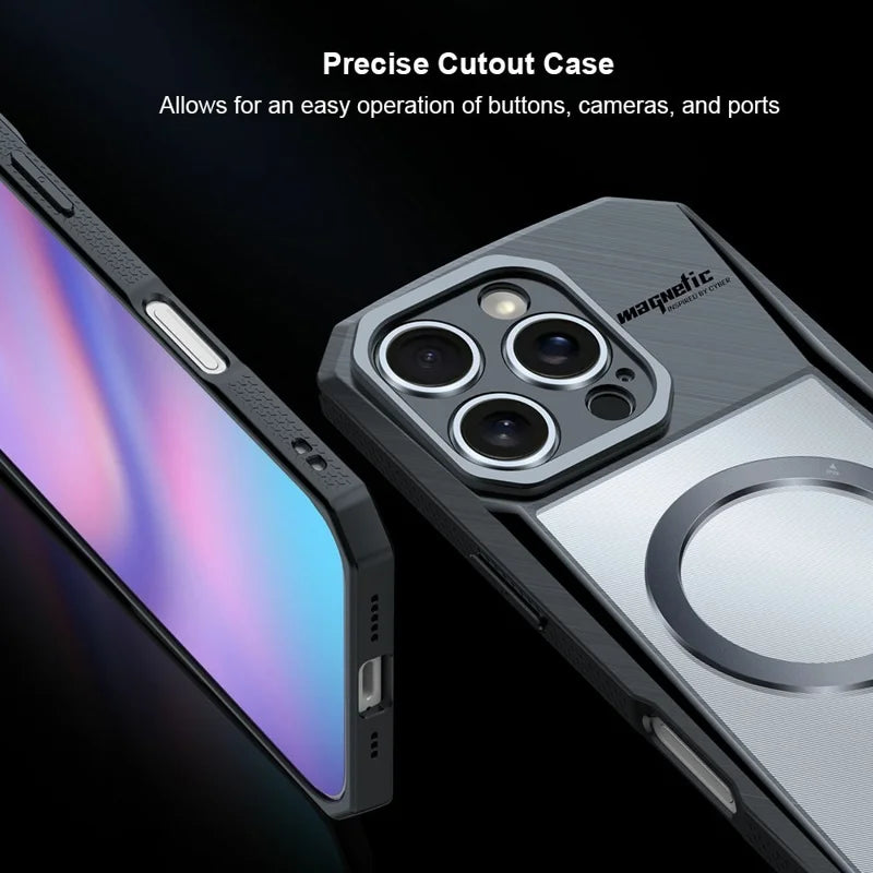 ShopCaseCart Kickstand Durable iPhone 16 Pro Max Protective cover Compatible with MagSafe Kickstand PC+TPU Phone Guard