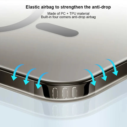 XUNDD For iPhone 16 Pro Max Case Compatible with MagSafe TPU+Acrylic Airbag Corners Protective Cover