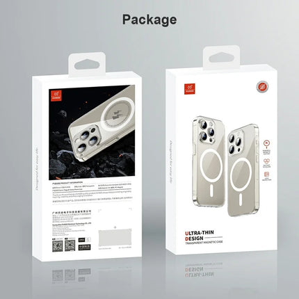 XUNDD XDD-0010 For iPhone 16 Pro Max Case Compatible with MagSafe Cover Ultra-Thin Clear PC Phone Cover