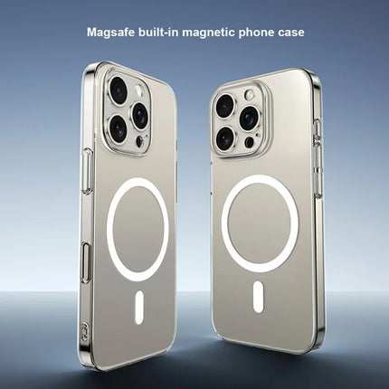 XUNDD XDD-0010 For iPhone 16 Pro Max Case Compatible with MagSafe Cover Ultra-Thin Clear PC Phone Cover