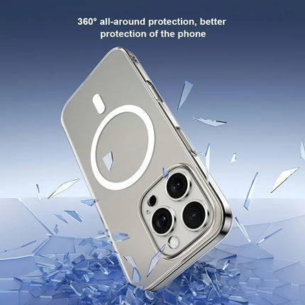 XUNDD XDD-0010 For iPhone 16 Pro Max Case Compatible with MagSafe Cover Ultra-Thin Clear PC Phone Cover