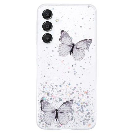 AW Series For Samsung Galaxy A16 5G / A16 4G Case Epoxy PVC Butterfly TPU Aesthetics Phone Cover - White