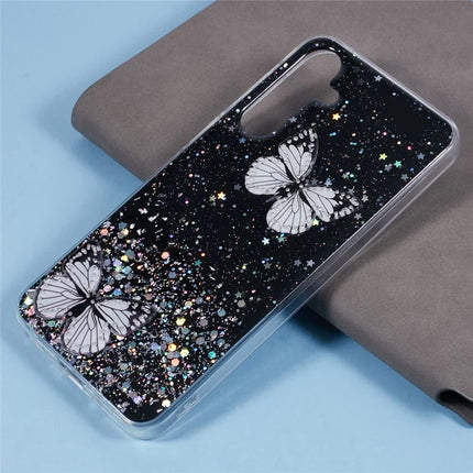 AW Series For Samsung Galaxy A16 5G / A16 4G Case Epoxy PVC Butterfly TPU Aesthetics Phone Cover
