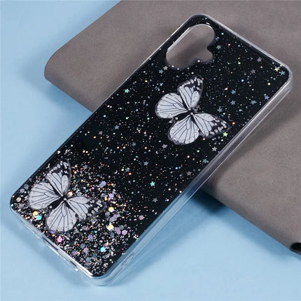 AW Series For Samsung Galaxy A06 Case Epoxy PVC Butterfly TPU Aesthetics Phone Cover
