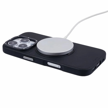 YOUNGKIT For iPhone 16 Pro Case Compatible with MagSafe Rotating Kickstand PU+TPU Phone Cover