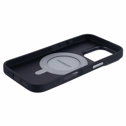YOUNGKIT For iPhone 16 Pro Case Compatible with MagSafe Rotating Kickstand PU+TPU Phone Cover