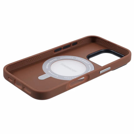 YOUNGKIT For iPhone 16 Pro Case Compatible with MagSafe Rotating Kickstand PU+TPU Phone Cover