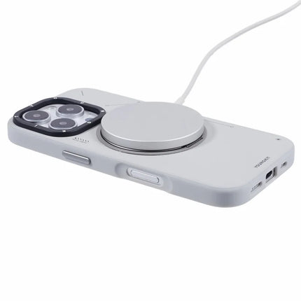 YOUNGKIT For iPhone 16 Pro Case Compatible with MagSafe Rotating Kickstand PU+TPU Phone Cover