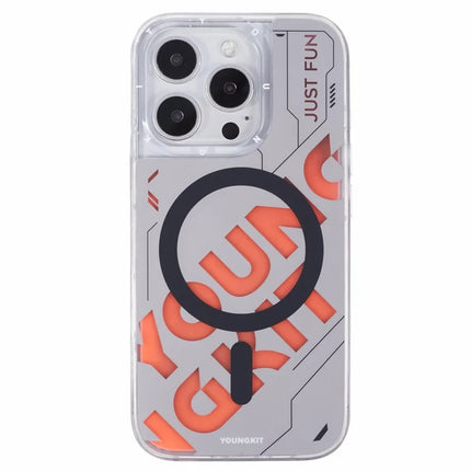 YOUNGKIT For iPhone 16 Pro Case Quicksand PC+TPU Phone Cover Compatible with MagSafe