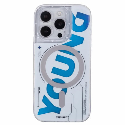 YOUNGKIT For iPhone 16 Pro Case Quicksand PC+TPU Phone Cover Compatible with MagSafe