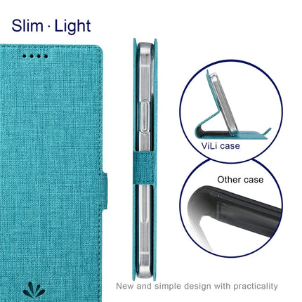 VILI DMK Series for iPhone 16 Pro Case Stand Wallet Leather Phone Cover