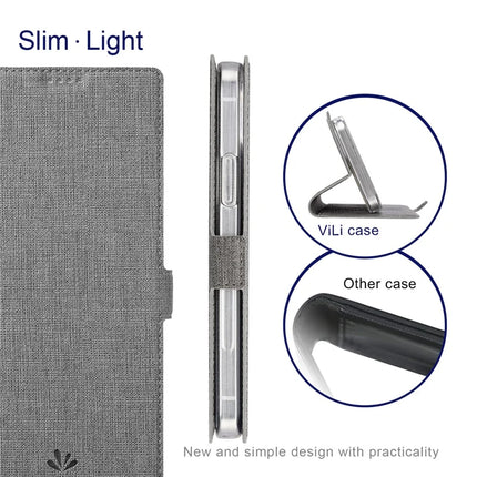 VILI DMK Series for iPhone 16 Pro Case Stand Wallet Leather Phone Cover