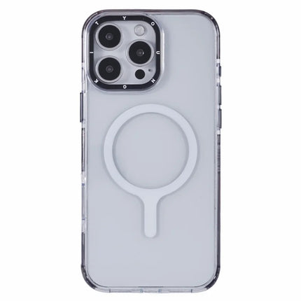YOUNGKIT For iPhone 16 Pro Case Compatible with MagSafe Drop Proof Glossy TPU+TPE Phone Cover - Grey