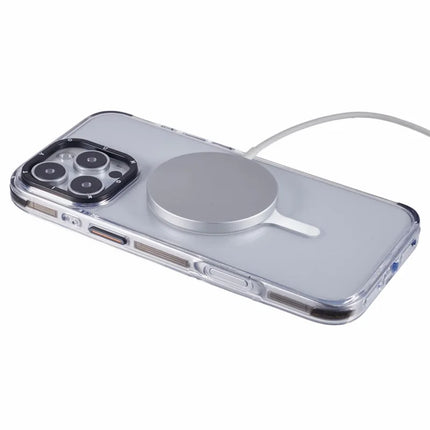 YOUNGKIT For iPhone 16 Pro Case Compatible with MagSafe Drop Proof Glossy TPU+TPE Phone Cover