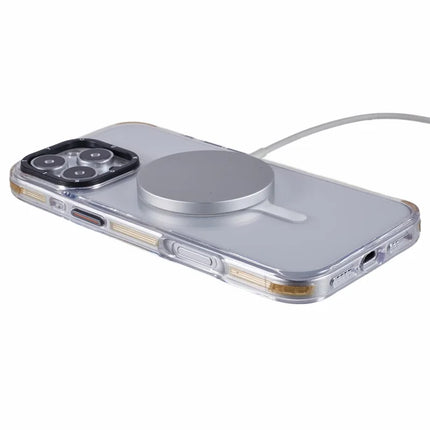 YOUNGKIT For iPhone 16 Pro Case Compatible with MagSafe Drop Proof Glossy TPU+TPE Phone Cover