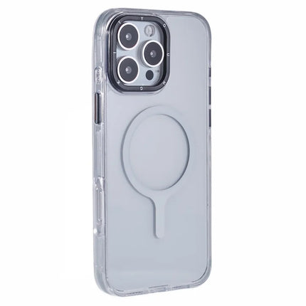 YOUNGKIT For iPhone 16 Pro Case Compatible with MagSafe Drop Proof Glossy TPU+TPE Phone Cover - Transparent