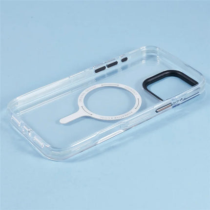 YOUNGKIT For iPhone 16 Pro Case Compatible with MagSafe Drop Proof Glossy TPU+TPE Phone Cover