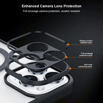 XUNDD XDD-0007 For iPhone 16 Pro Max Case Compatible with MagSafe TPU+PC Matte Phone Cover