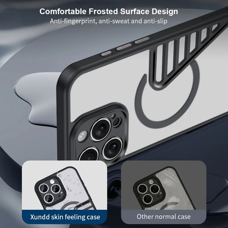 ShopCaseCart Shockproof Durable iPhone 16 Pro Protective cover Compatible with MagSafe TPU+PC Matte Phone Guard