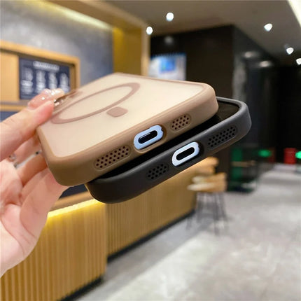 For iPhone 16 Plus Case Compatible with MagSafe TPU+PC Phone Cover with Lens Film