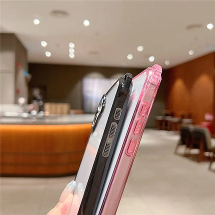 For iPhone 16 Plus Case TPU+Acrylic Clear Phone Cover with Shoulder Strap