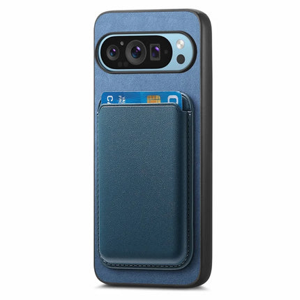For Google Pixel 9 Pro XL Case Detachable Magnetic Card Bag Leather+TPU Phone Cover