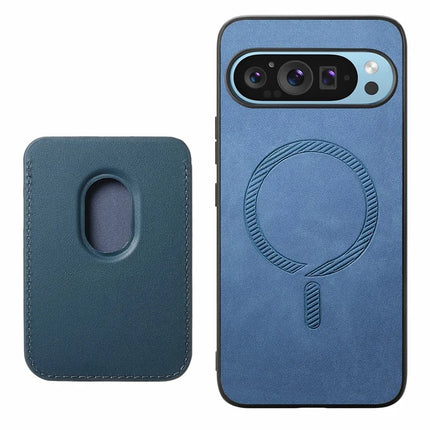 For Google Pixel 9 Pro XL Case Detachable Magnetic Card Bag Leather+TPU Phone Cover