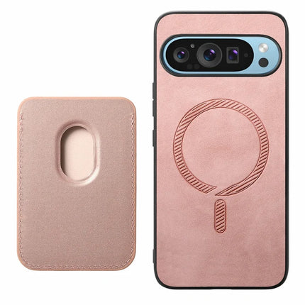 For Google Pixel 9 Pro XL Case Detachable Magnetic Card Bag Leather+TPU Phone Cover
