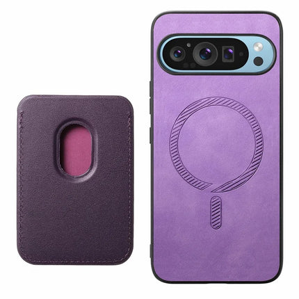 For Google Pixel 9 Pro XL Case Detachable Magnetic Card Bag Leather+TPU Phone Cover